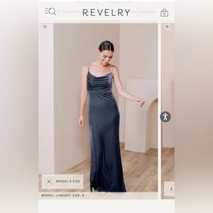 Revelry Skye Velvet Bridesmaid Dress